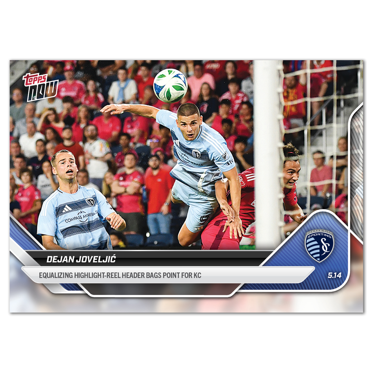 Dejan Joveljić  - 2025 MLS Topps NOW® - Card 42 - PR: 225