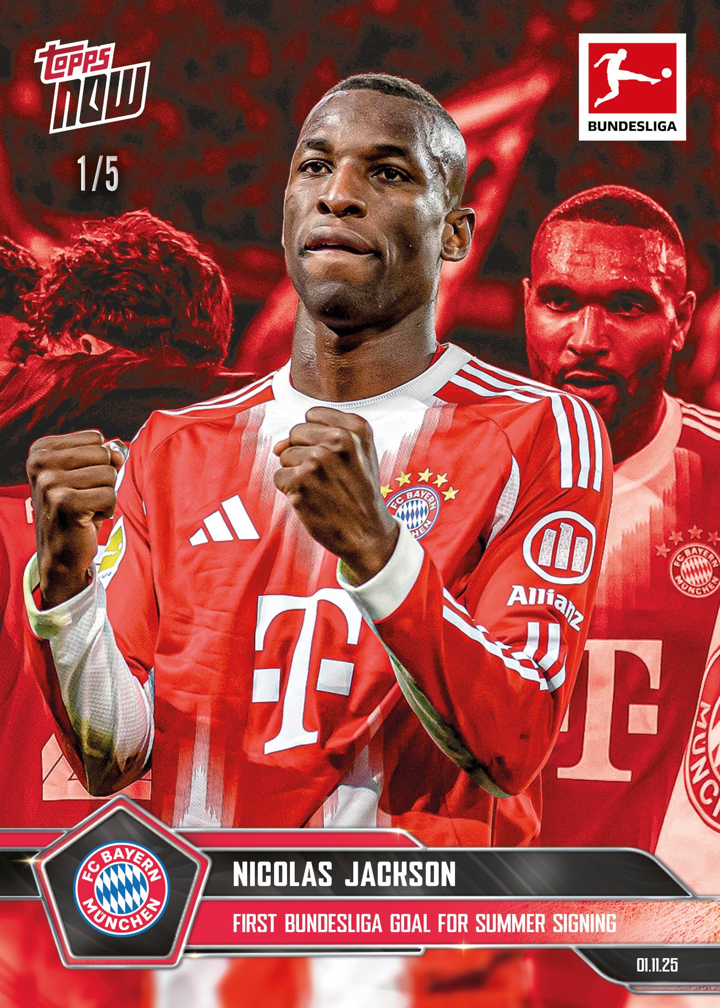 Nicolas Jackson - 2025-26 Bundesliga Topps NOW® - Card 54