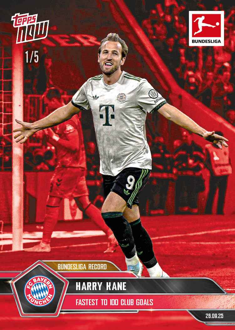 Harry Kane - 2025-26 Bundesliga Topps NOW® - Card 32 - PR: 718