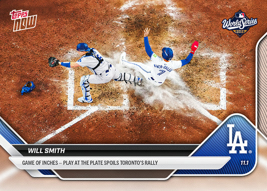 Will Smith - 2025 MLB Topps NOW® - Card 922 - PR: 6851