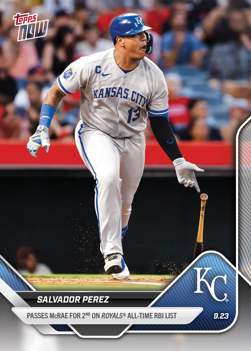 Salvador Perez - 2025 MLB Topps NOW® - Card 753 - PR: 693
