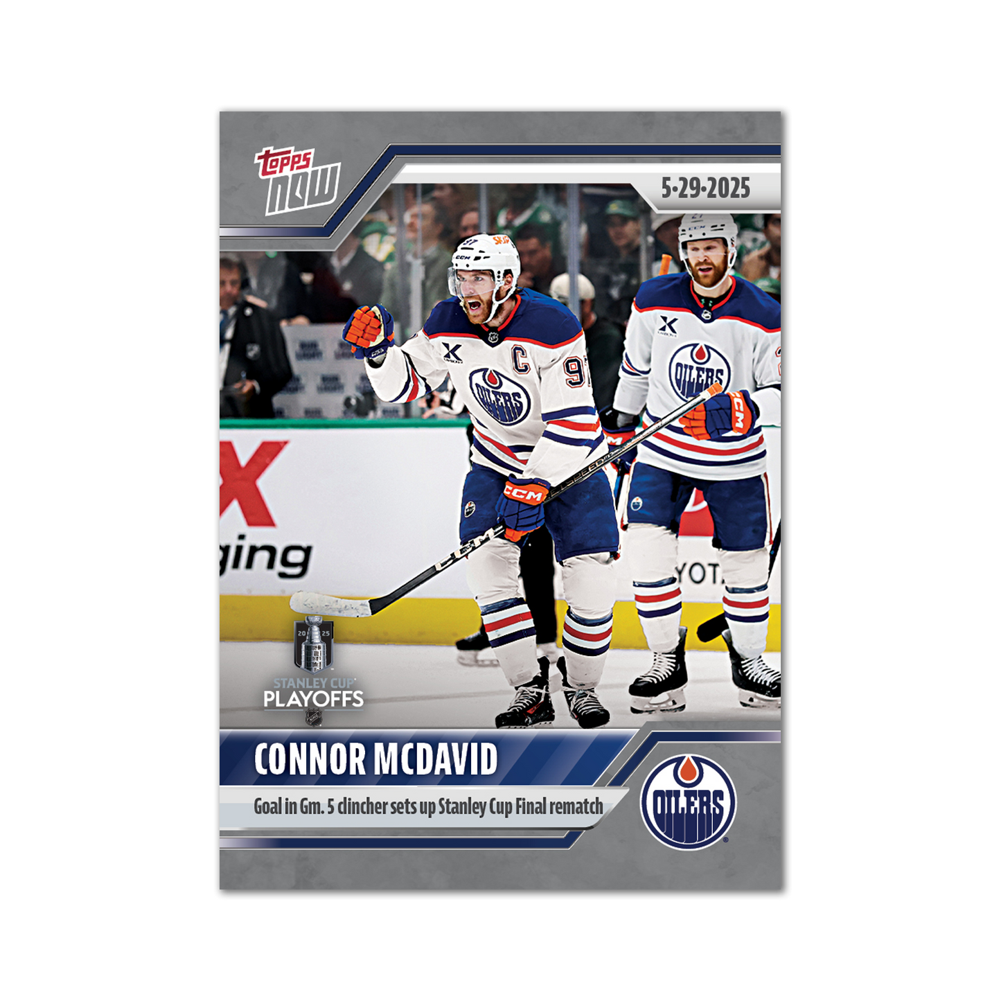 Connor McDavid - 2024-25 NHL Topps NOW® - Sticker # 198 Pack - PR: 460