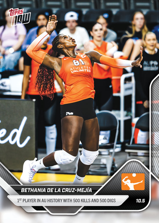 Bethania De La Cruz-Mejía - 2025 AU Pro Volleyball Topps NOW® - Card 1 - PR: 260