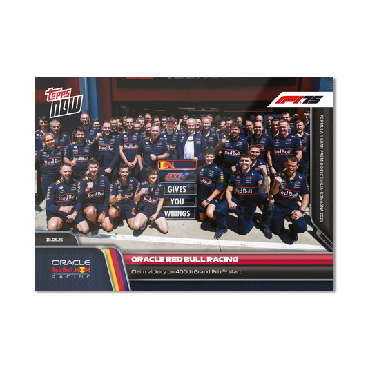 Oracle Red Bull Racing - 2025 Formula 1® Topps NOW® - Card 38 - PR: 1070