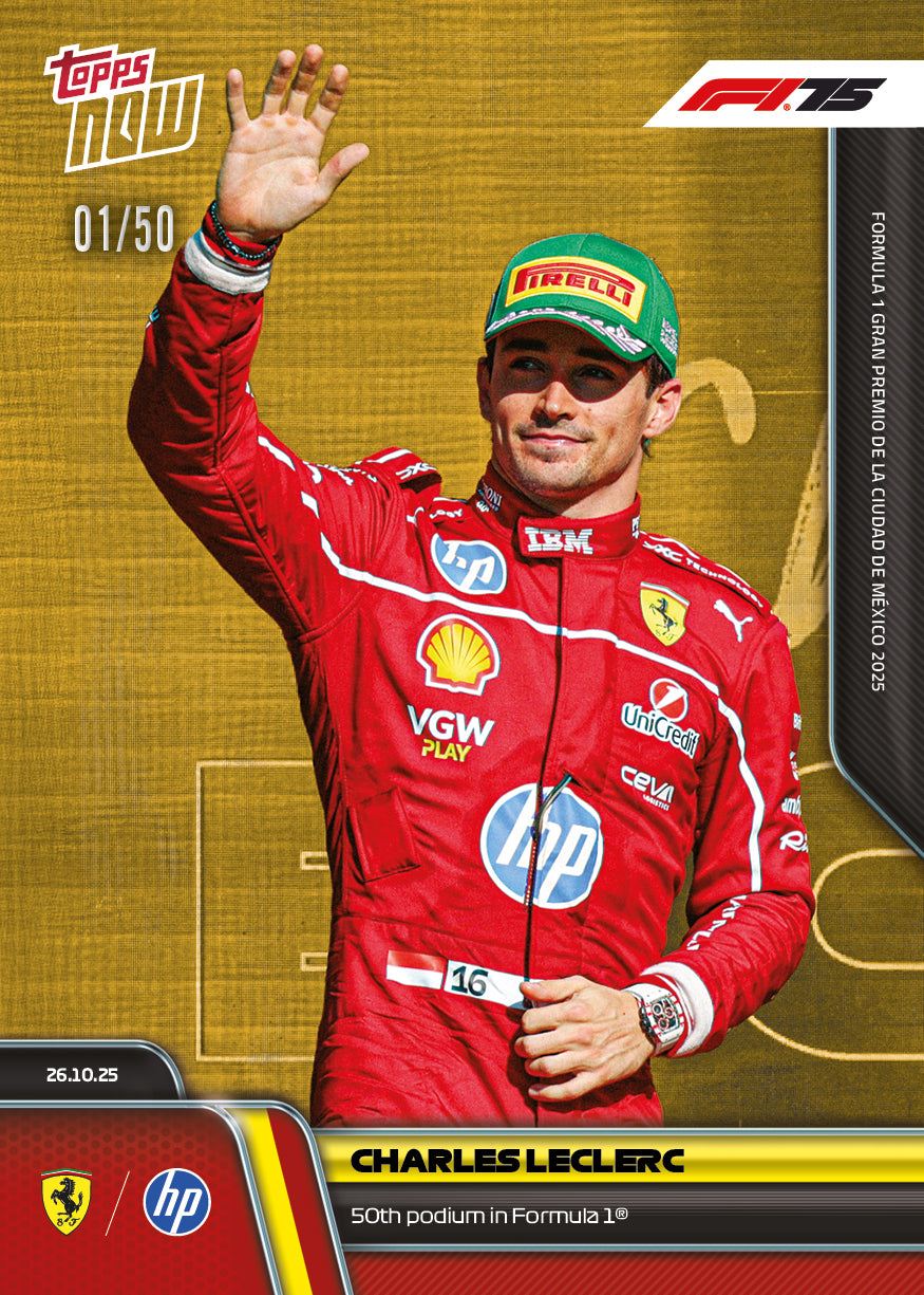 Charles Leclerc - 2025 Formula 1® Topps NOW® - Card 74 - PR: 3675