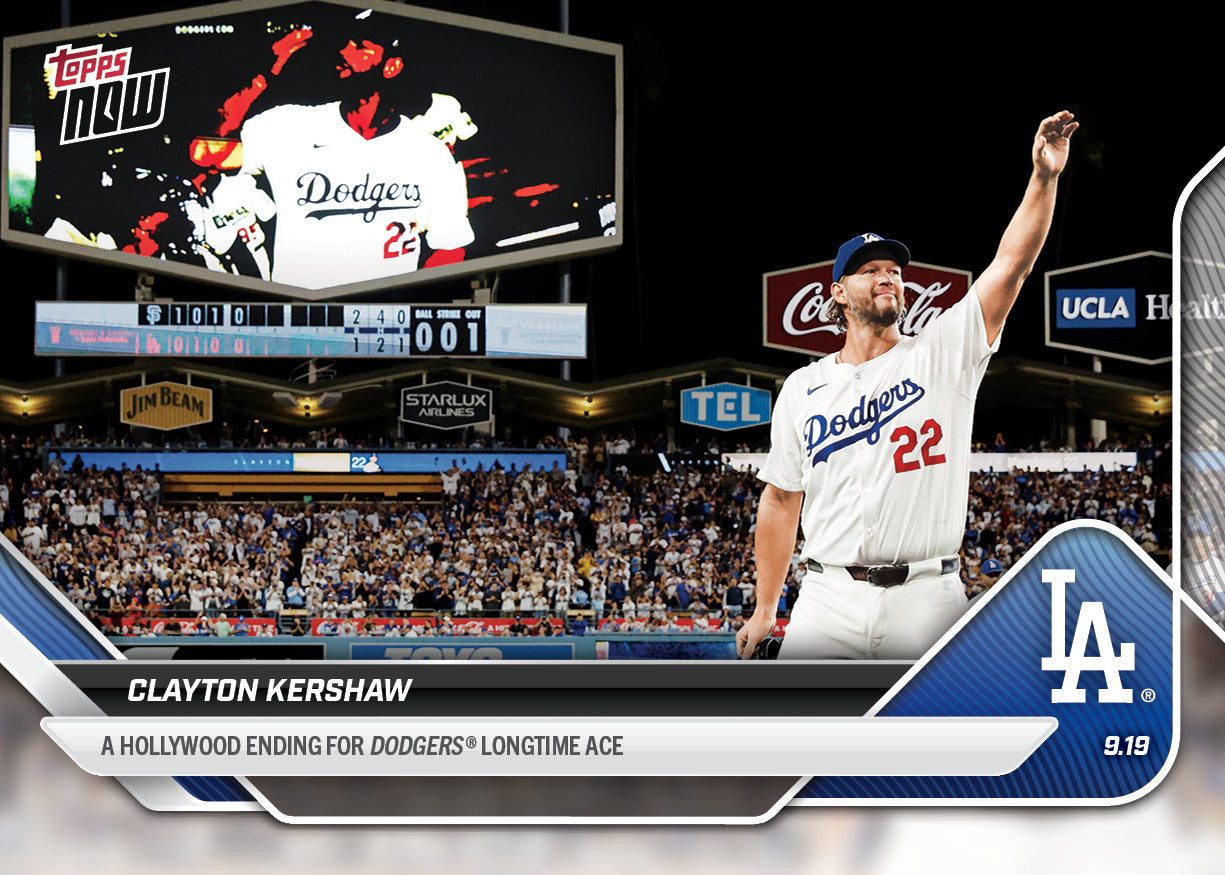 Clayton Kershaw - 2025 MLB Topps NOW® - Card 734 - LOOK FOR AUTOS - PR: 31753