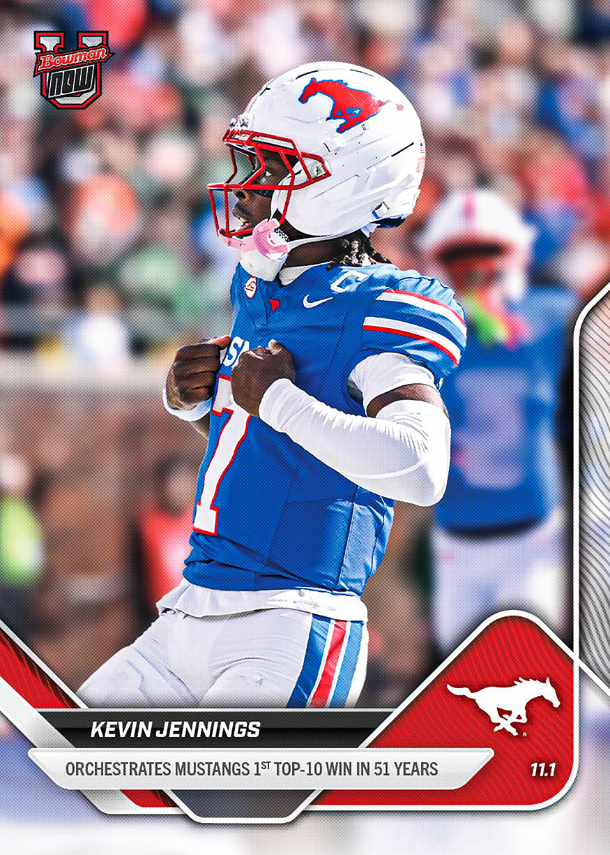 Kevin Jennings - 2025-26 Bowman U NOW® Football - Card 38