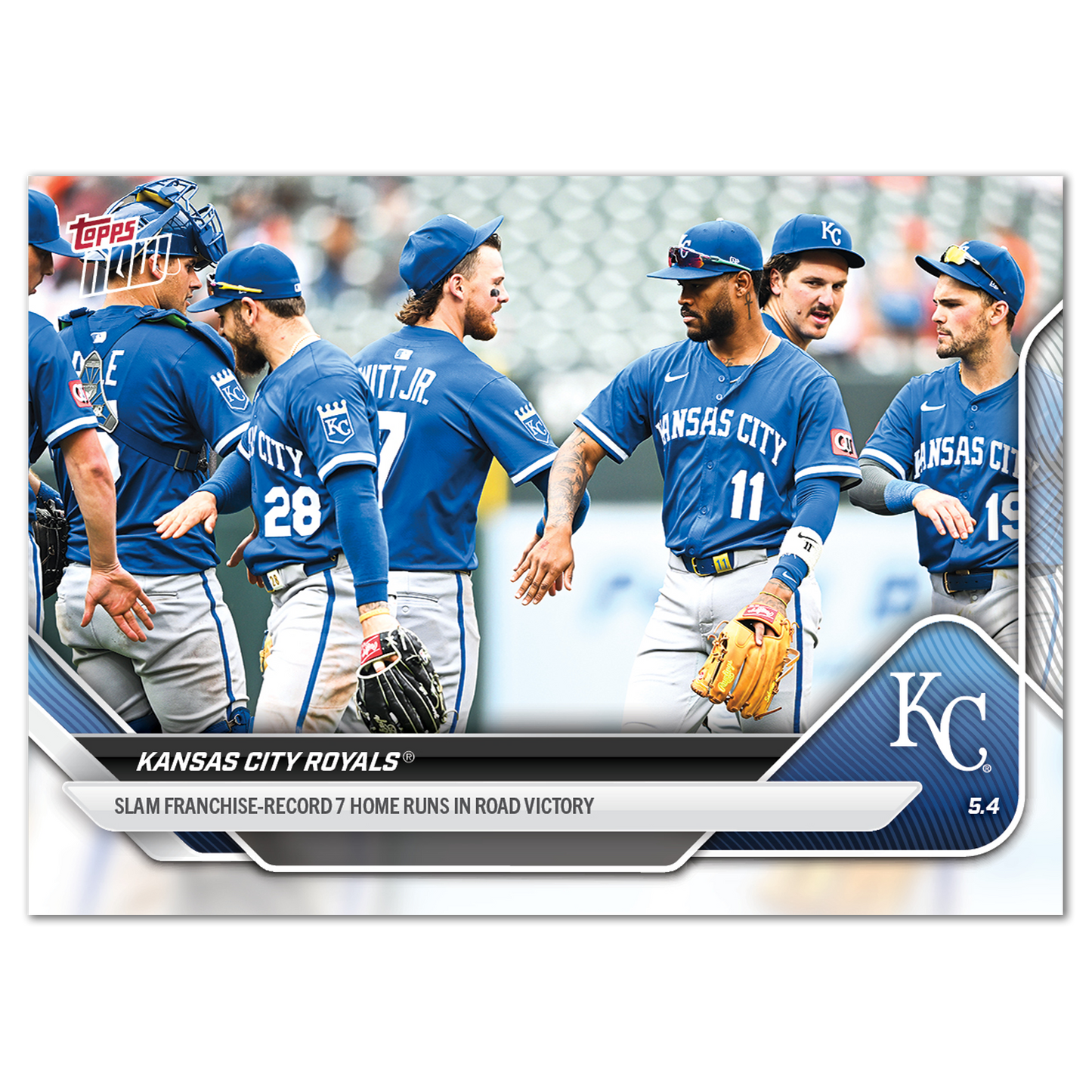 Kansas City Royals - 2025 MLB Topps NOW® - Card 138 - PR: 548