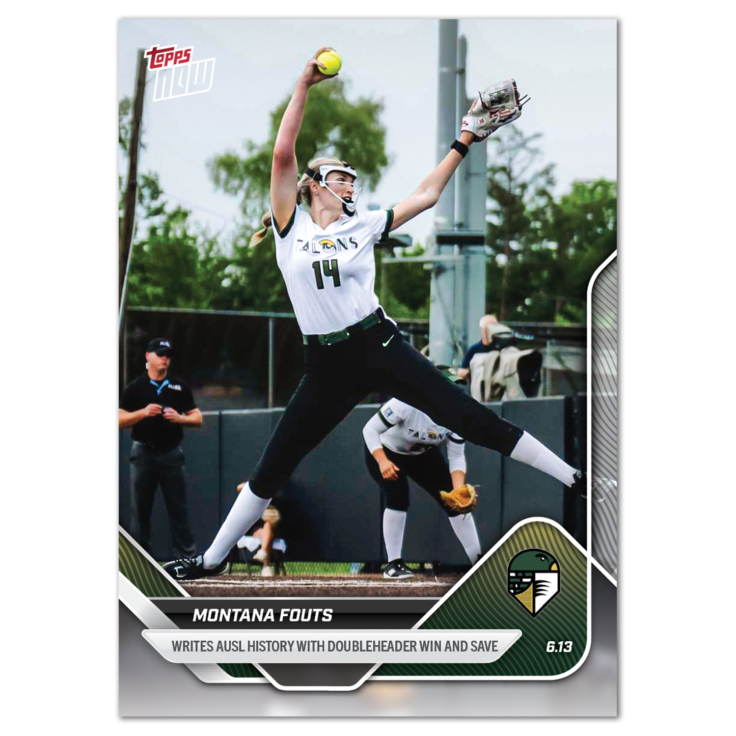 Montana Fouts - 2025 AUSL Topps NOW® - Card 6 - PR: 1039