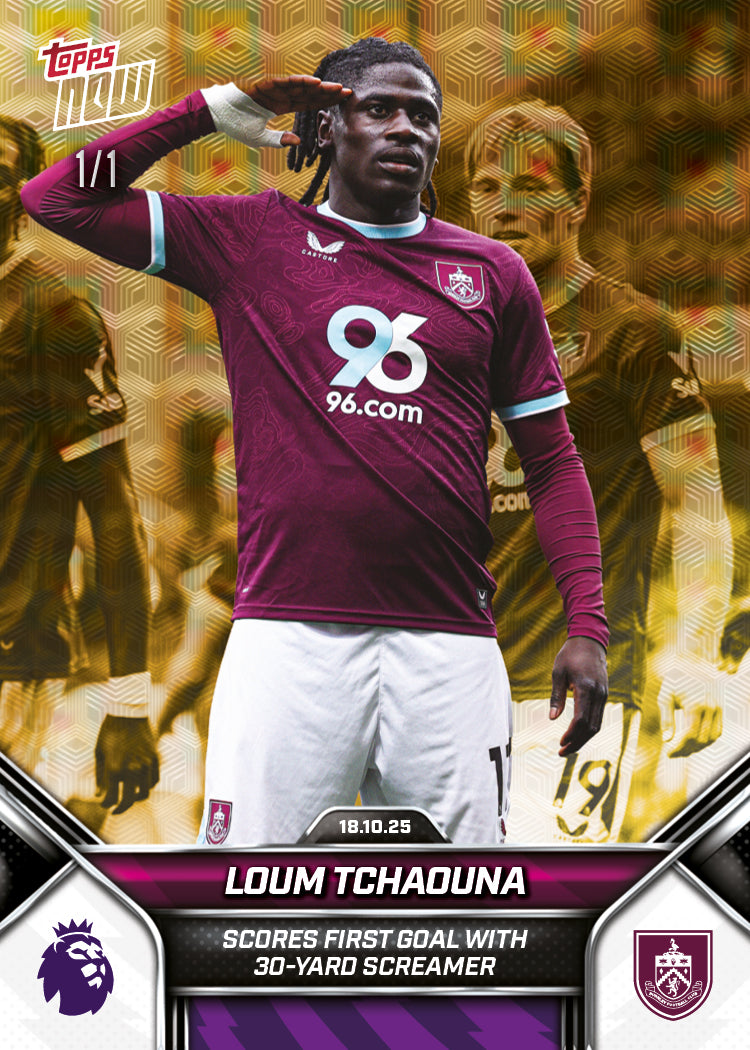 Loum Tchaouna - 2025-26 Premier League Topps NOW® - Card 38 - PR: 214
