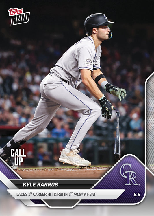 Kyle Karros - 2025 MLB Topps NOW® - Card 533 - PR: 1021