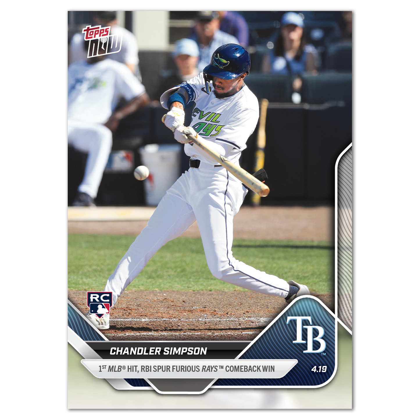 Chandler Simpson - 2025 MLB Topps NOW® - Card 88 - PR: 936