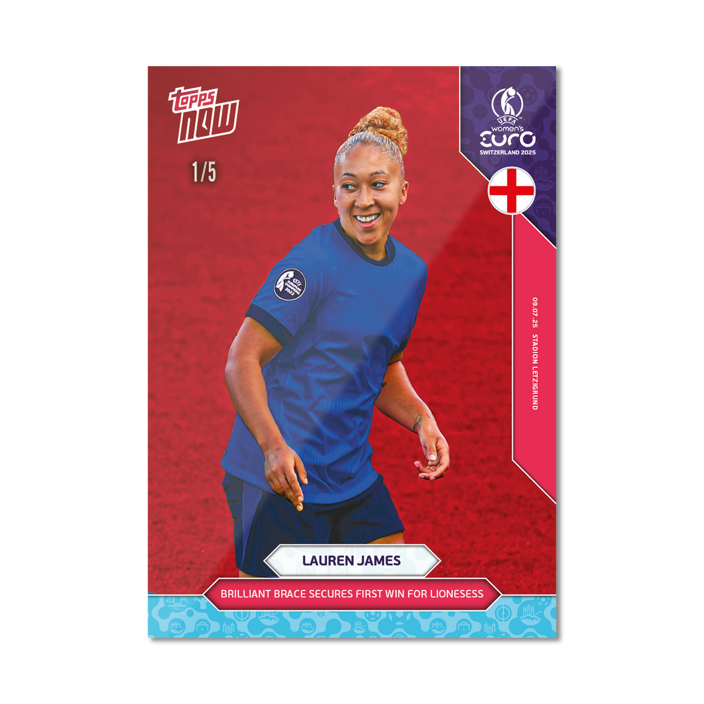 Lauren James - UEFA Women’s EURO 2025™ Topps NOW®  - Card 12 - PR: 116