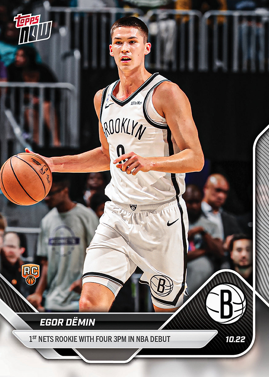 Egor Dëmin - 2025-26 NBA Topps NOW® - Card 12 - PR: 819