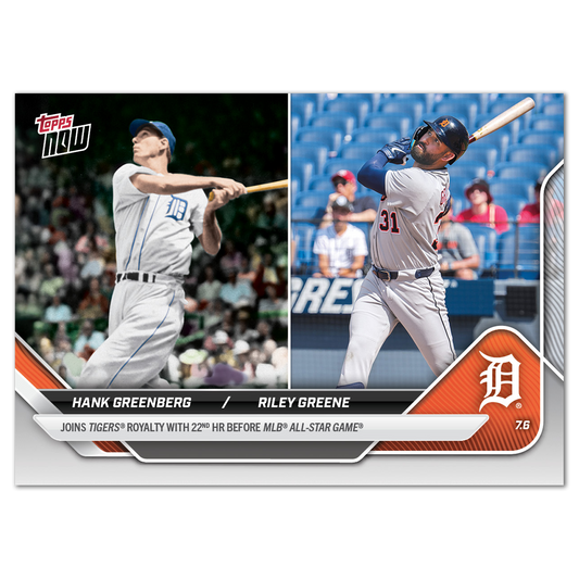 Hank Greenberg / Riley Greene - 2025 MLB Topps NOW® - Card 394  - PR: 1197