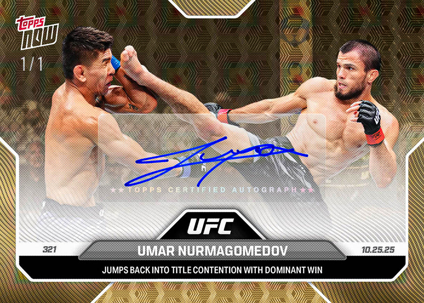 Umar Nurmagomedov - 2025 UFC Topps NOW® - Card 35 - PR: 375
