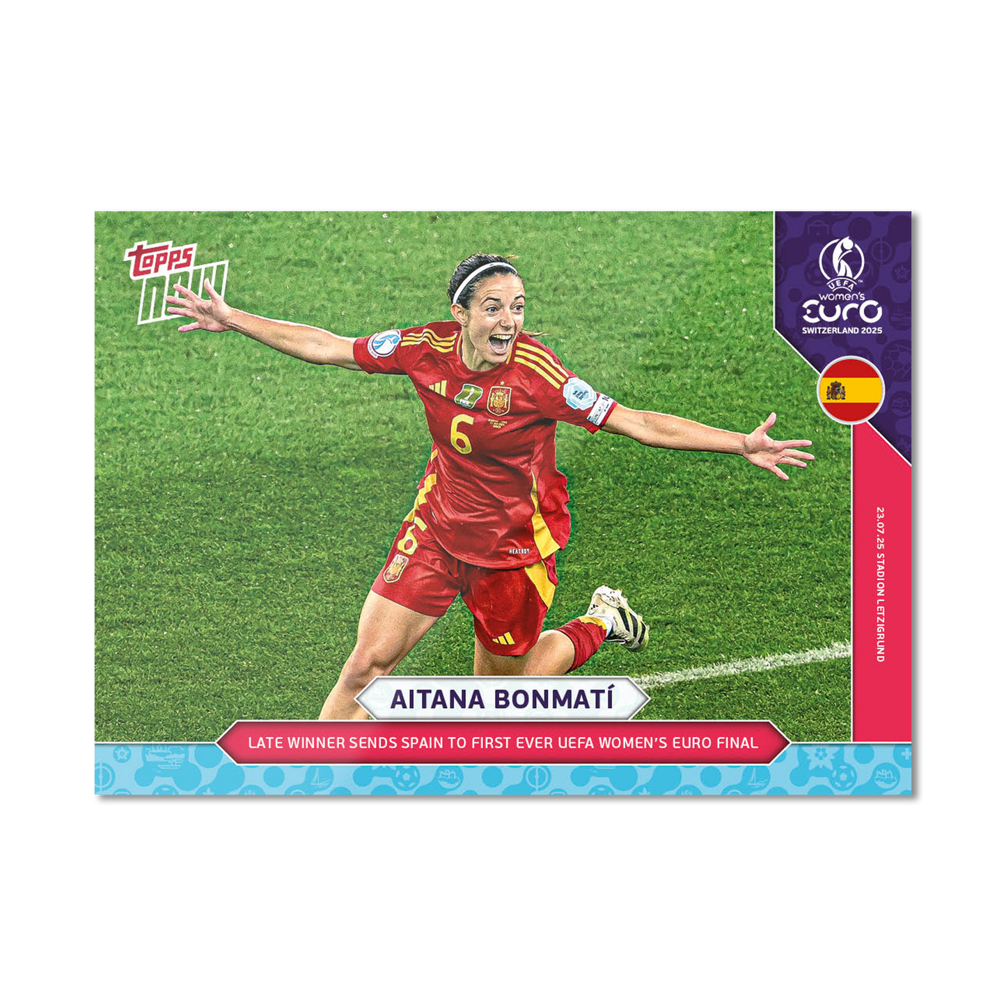 Aitana Bonmatí - UEFA Women’s EURO 2025™ Topps NOW® - Card 26 - PR: 837