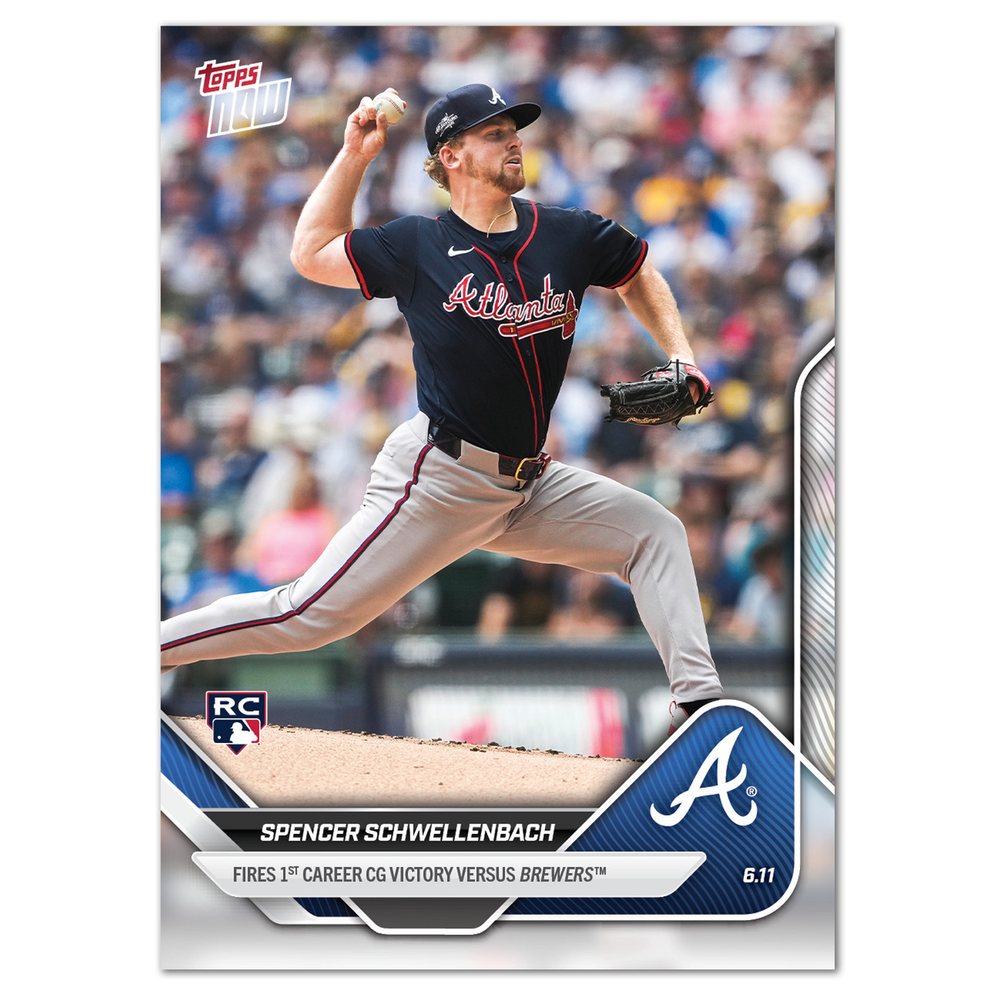 Spencer Schwellenbach - 2025 MLB Topps NOW® - Card 287 - PR: 860