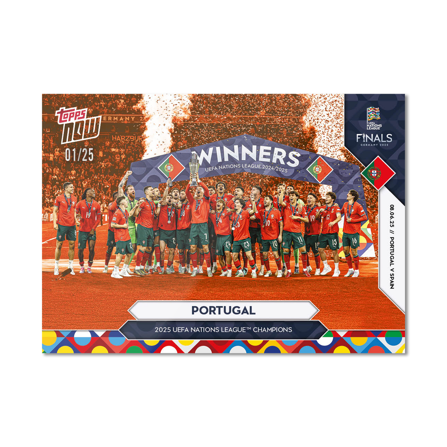 Portugal - 2025 UEFA Nations League Topps NOW® - Card 4 - PR: 2177