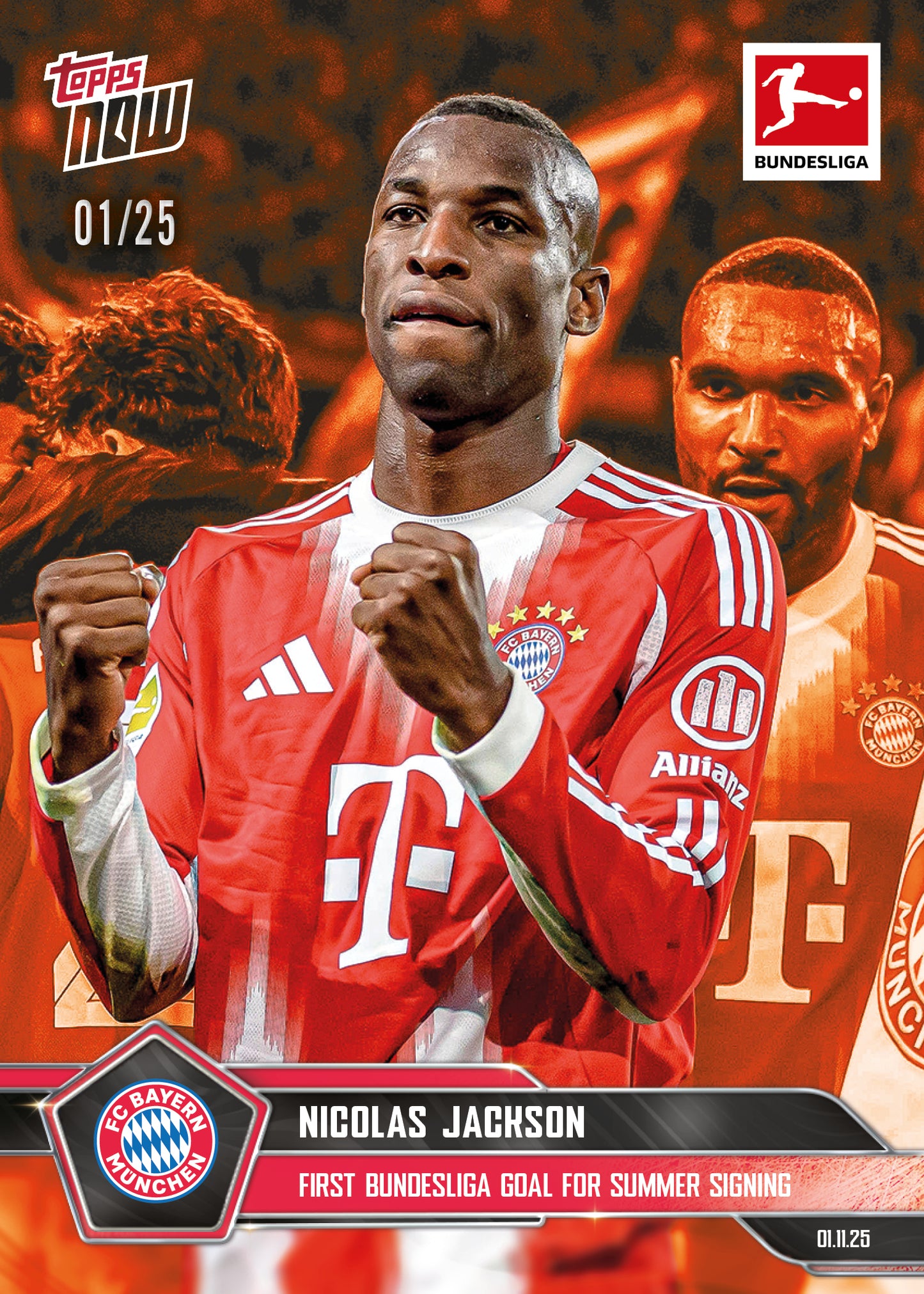 Nicolas Jackson - 2025-26 Bundesliga Topps NOW® - Card 54