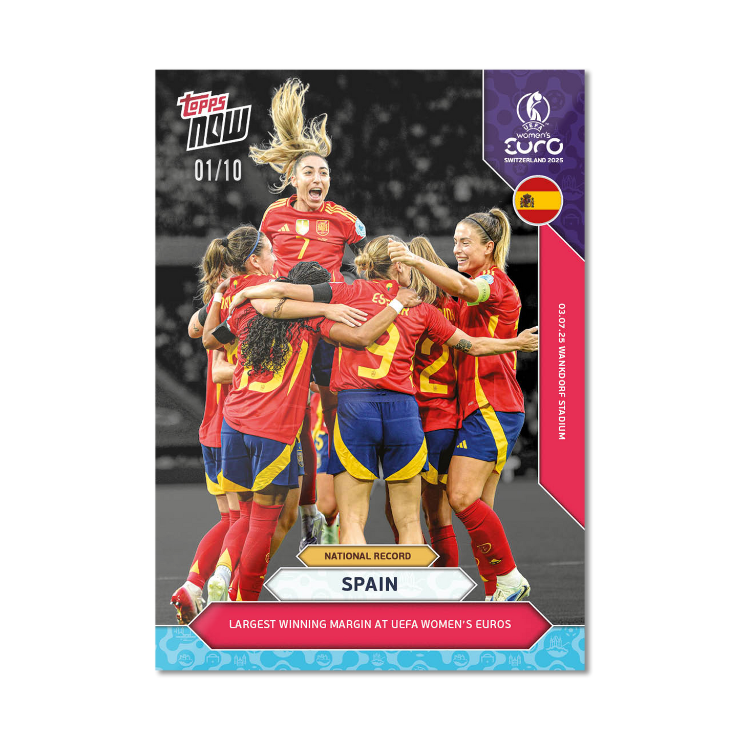 Spain - UEFA Women’s EURO 2025™ Topps NOW® - Card 3 - PR: 243