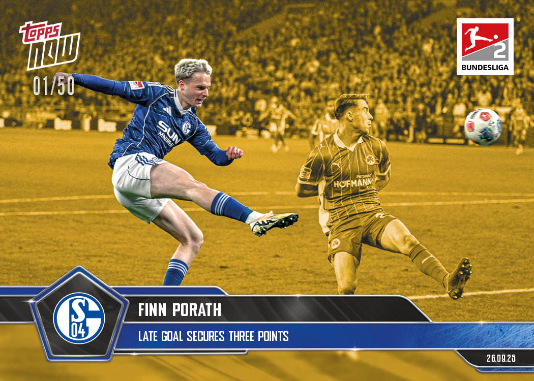 Finn Porath - 2025-26 Bundesliga Topps NOW® - Card 30 - PR: 275