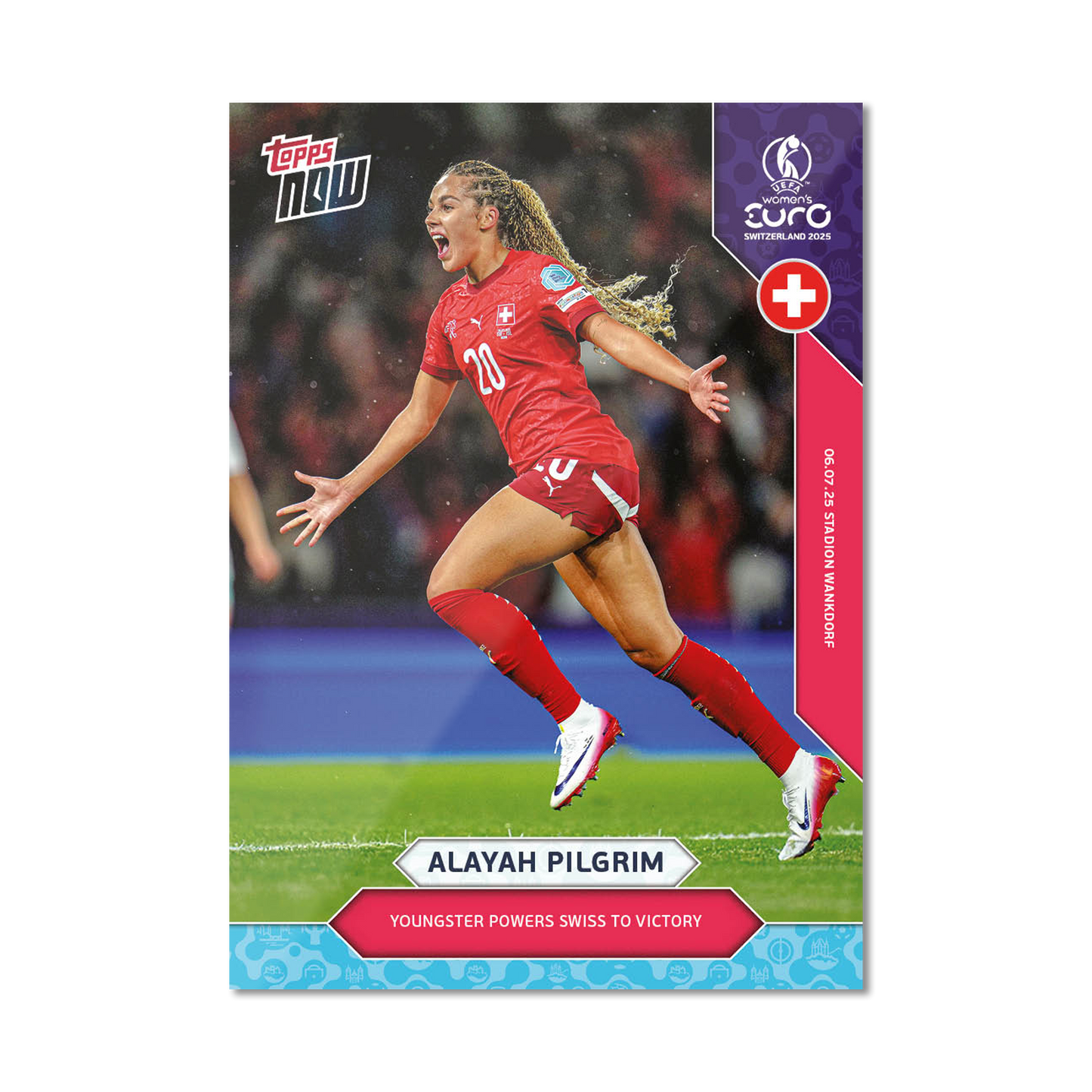 Alayah Pilgrim - UEFA Women’s EURO 2025™ Topps NOW® - Card 8 - PR: 204