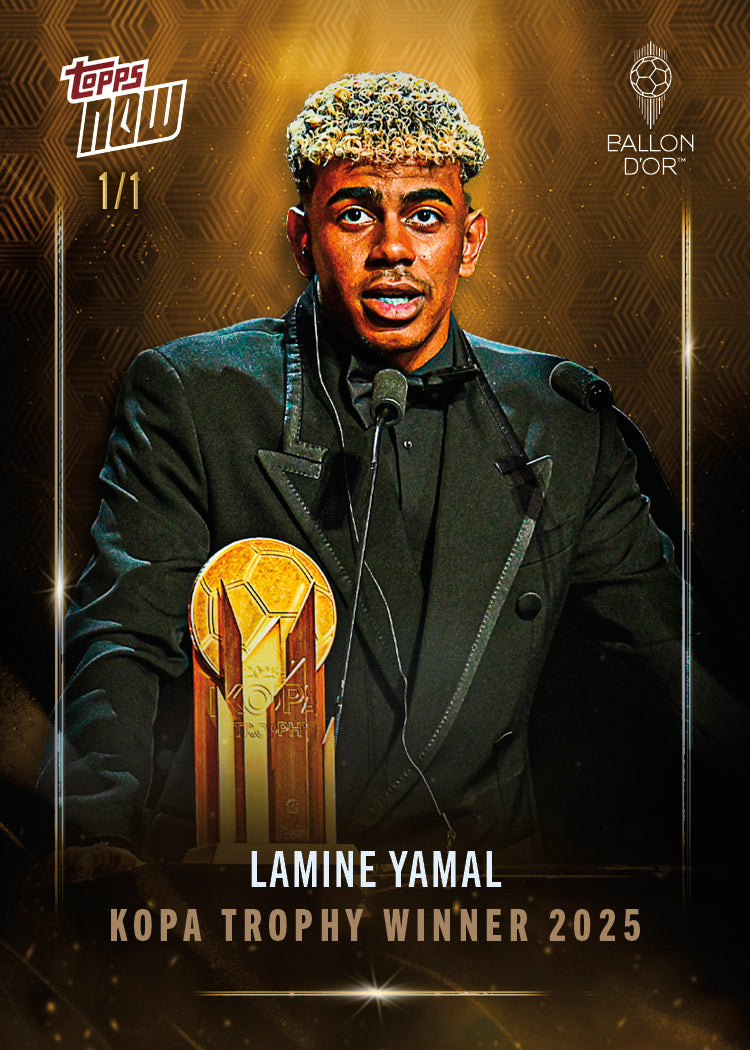 Lamine Yamal - 2025 Ballon d'Or Topps NOW® - Card 6 - LOOK FOR AUTO & RELICS - PR: 13882