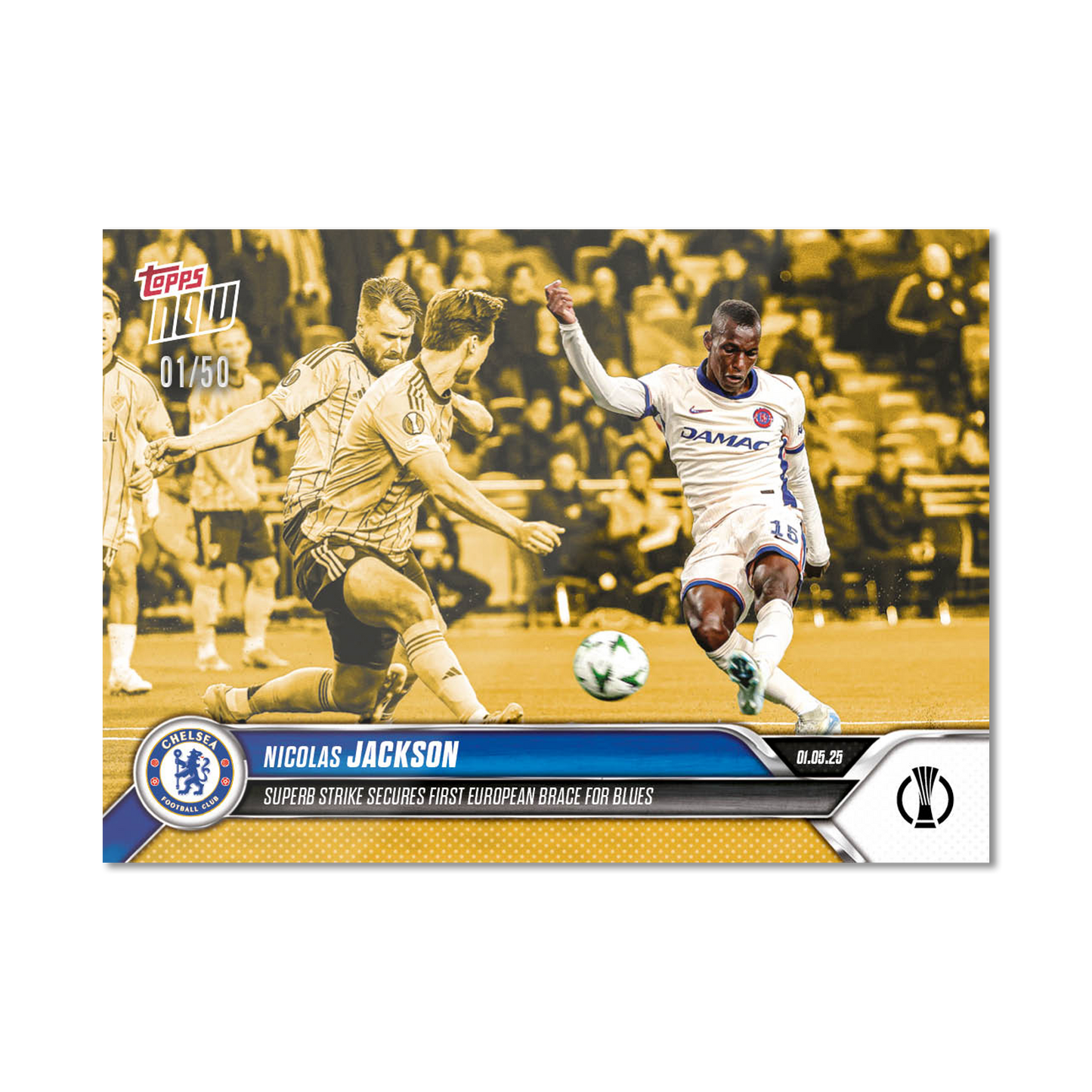 Nicolas Jackson - 2024-25 UECL Topps NOW® - Card 9 - PR: 92