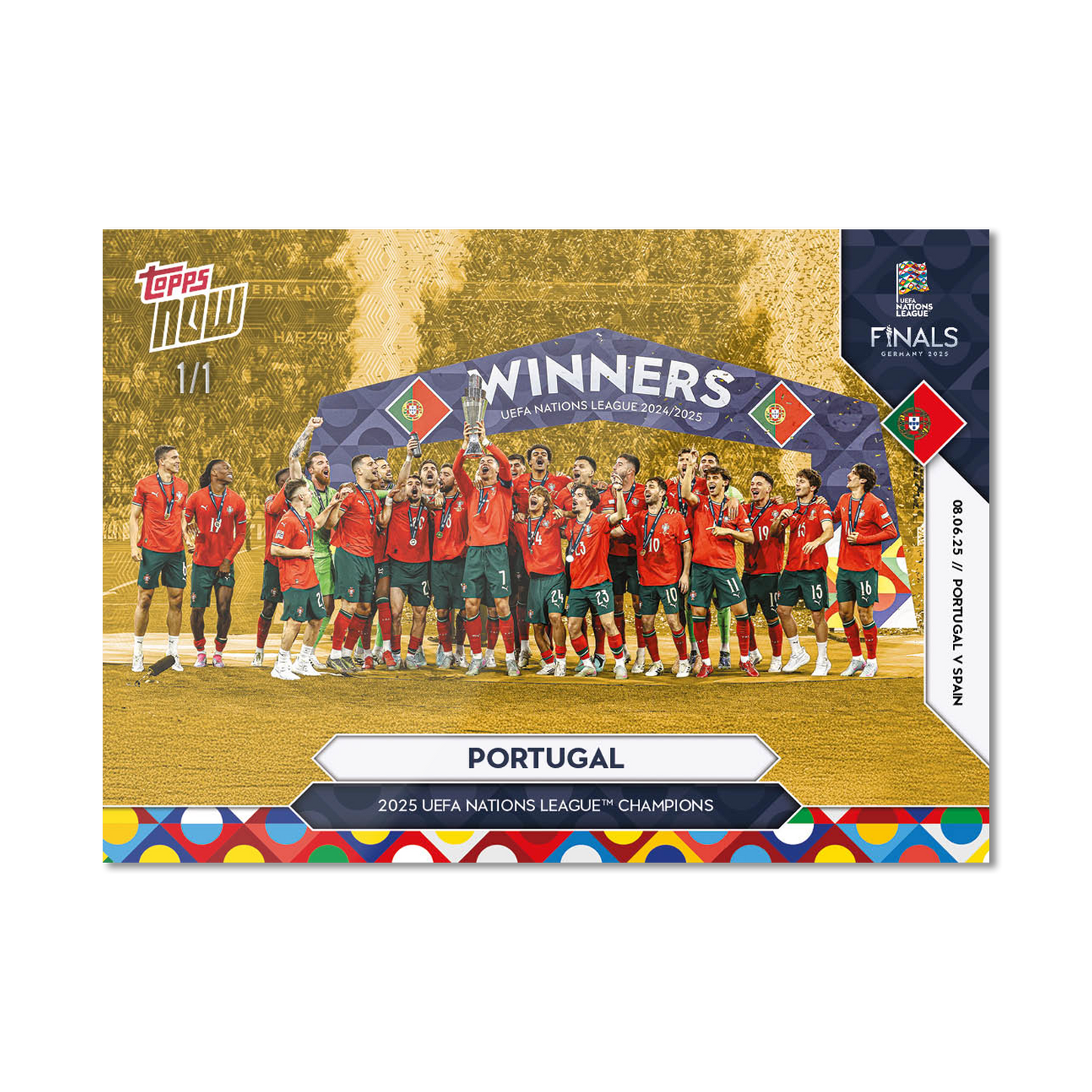 Portugal - 2025 UEFA Nations League Topps NOW® - Card 4 - PR: 2177