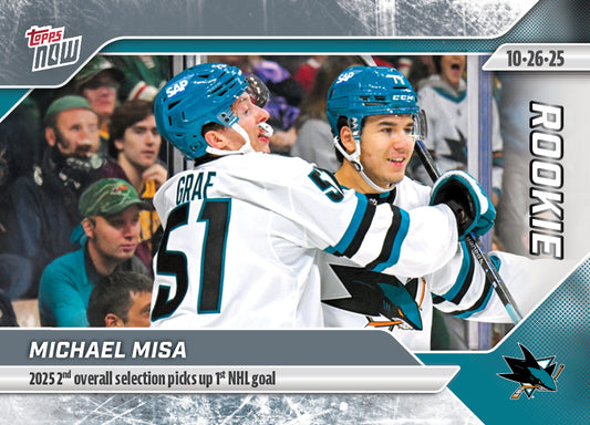 Michael Misa - 2025-26 NHL Topps NOW® - Sticker # 22 Pack