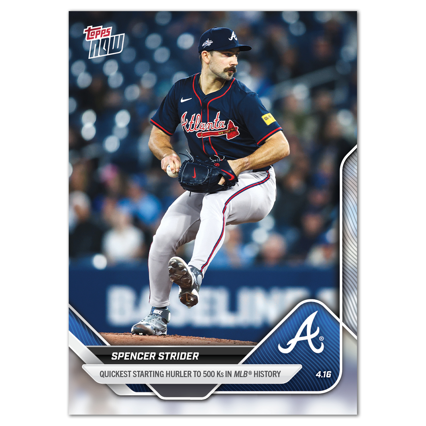 Spencer Strider - 2025 MLB Topps NOW® - Card 73 - PR: 1003
