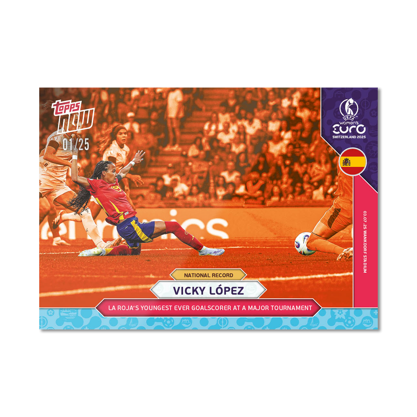 Vicky López - UEFA Women’s EURO 2025™ Topps NOW® - Card 4 - PR: 301
