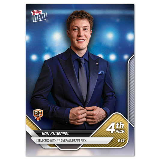 Kon Knueppel - 2025 Topps NOW® Basketball - Card D4 - LOOK FOR AUTOS - PR: 3112