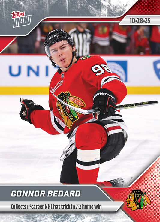 Connor Bedard - 2025-26 NHL Topps NOW® - Sticker # 23 Pack