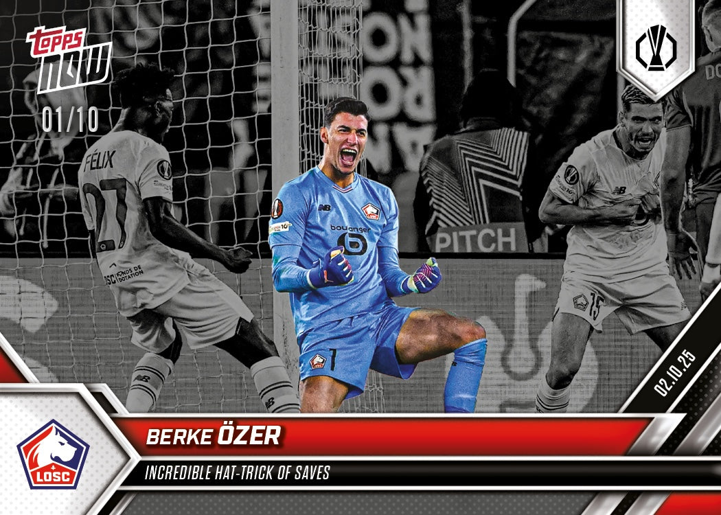 Berke Ozer - 2025-26 UEL Topps NOW® - Card 5 - PR: 90