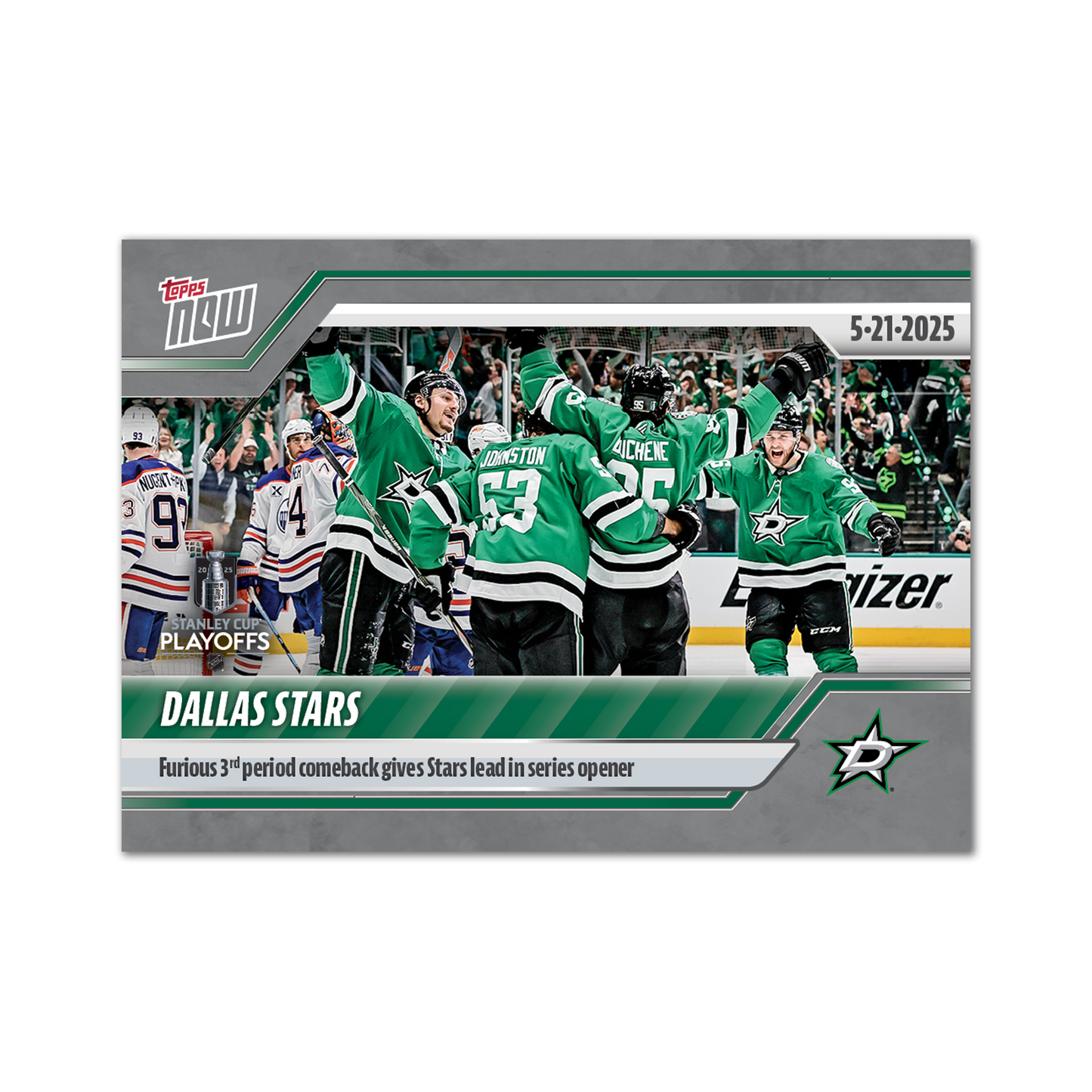 Dallas Stars - 2024-25 NHL Topps NOW® - Sticker # 190 Pack - PR: 155