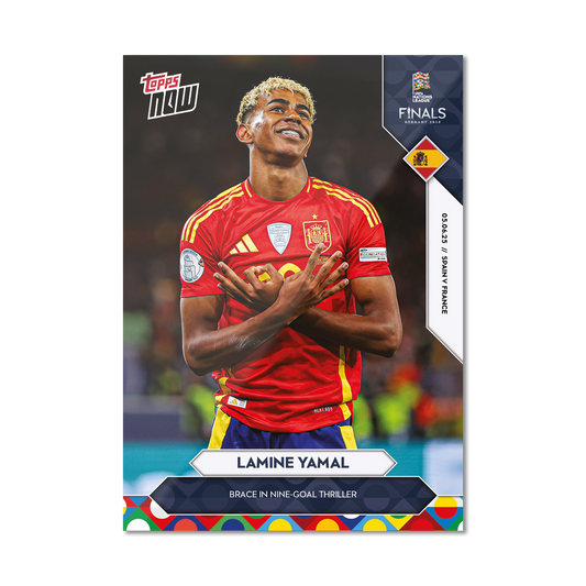 Lamine Yamal - 2025 UEFA Nations League Topps NOW® - Card 2 - PR: 6451