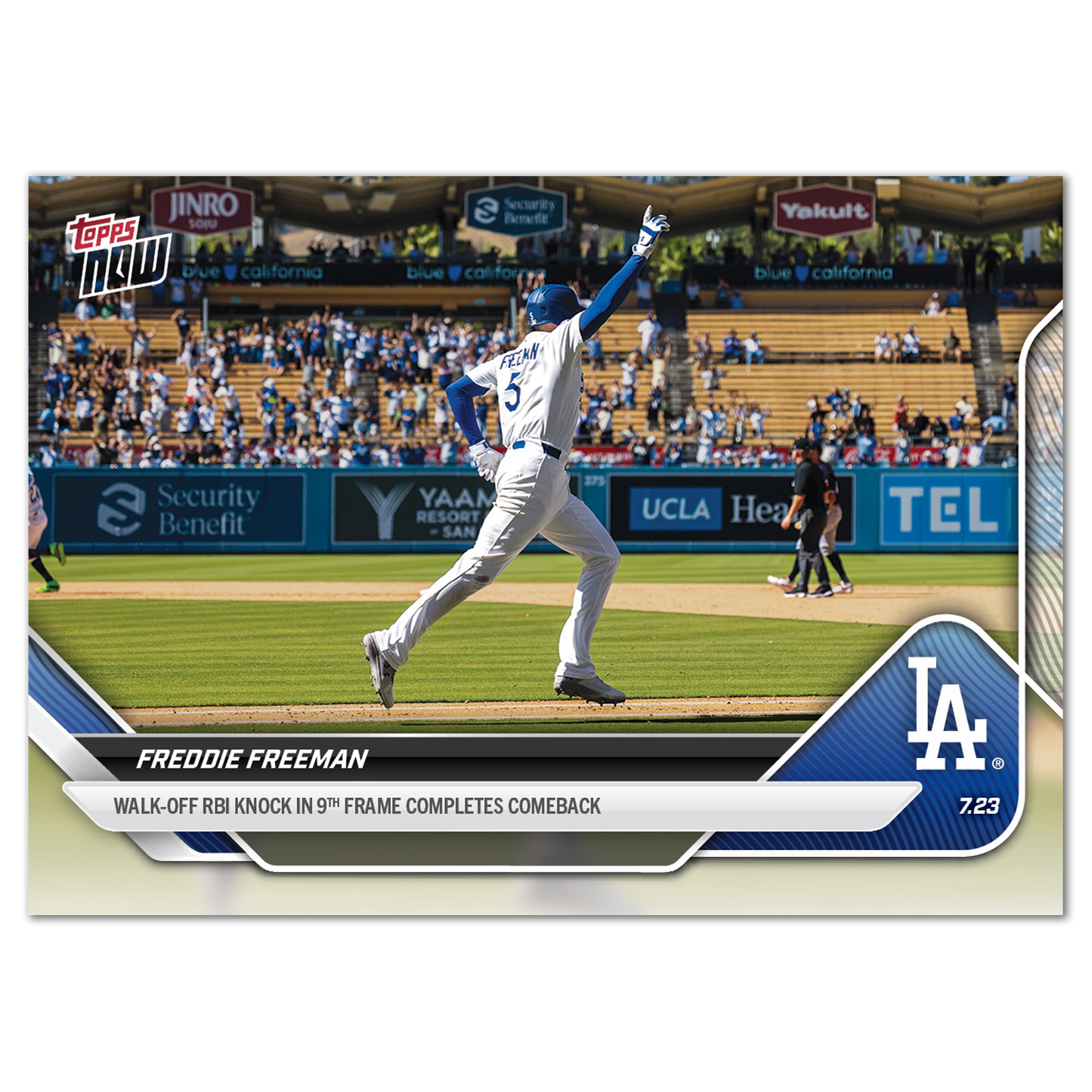 Freddie Freeman - 2025 MLB Topps NOW® - Card 457 - PR: 1073