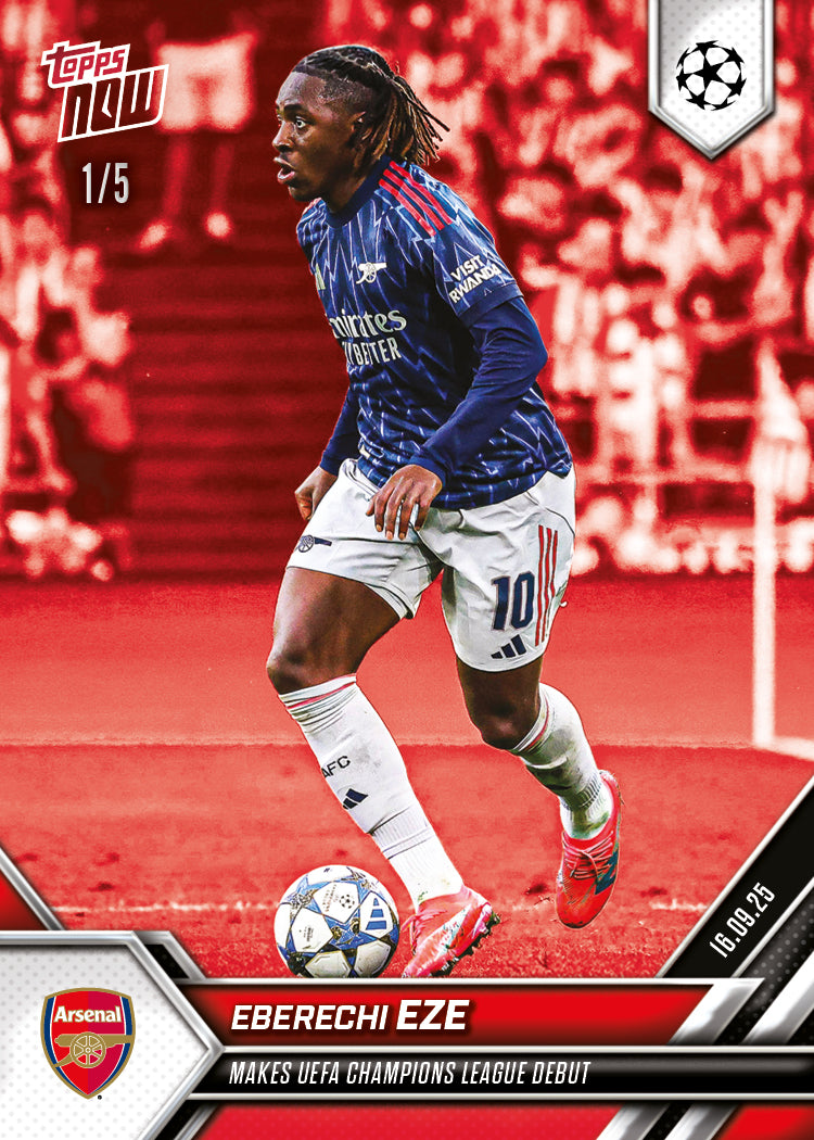 Eberechi Eze - 2025-26 UCL Topps NOW® Card 10 - PR: 508