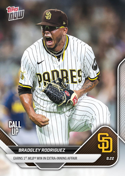 Bradgley Rodriguez - 2025 MLB Topps NOW® - Card 749 - PR: 637