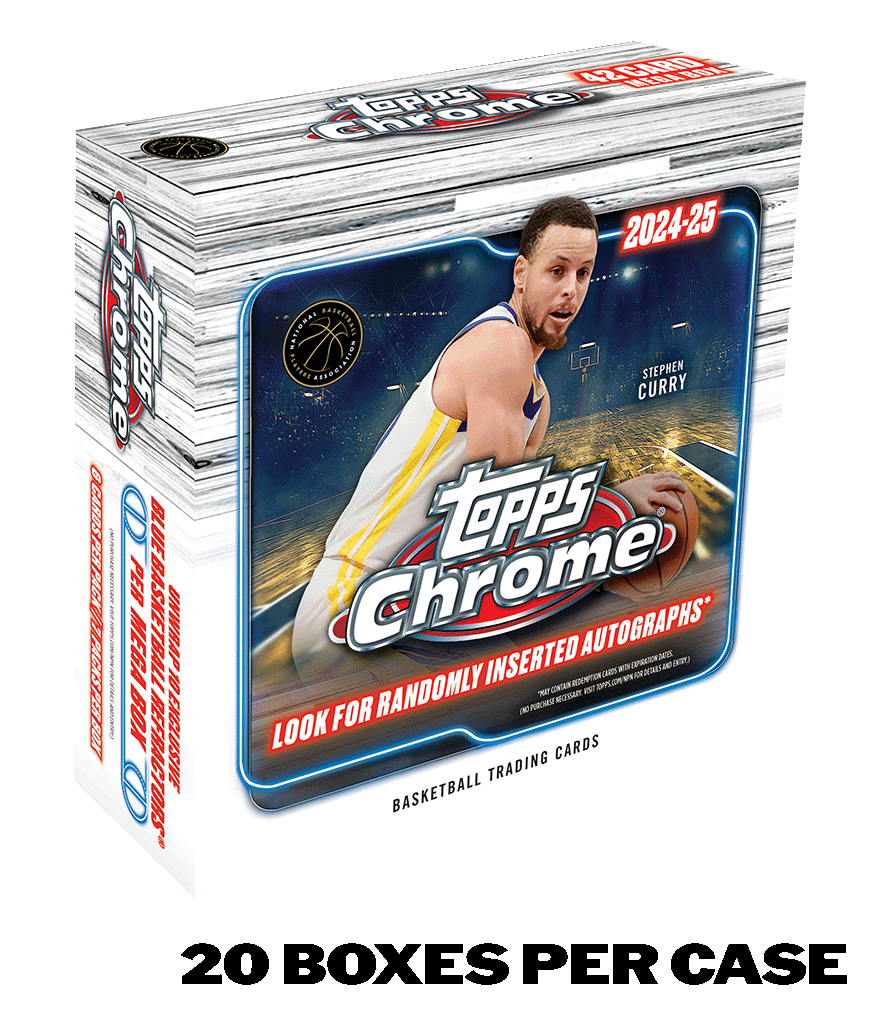 2024/25 Topps Chrome® Basketball - Mega Box - Sealed Case
