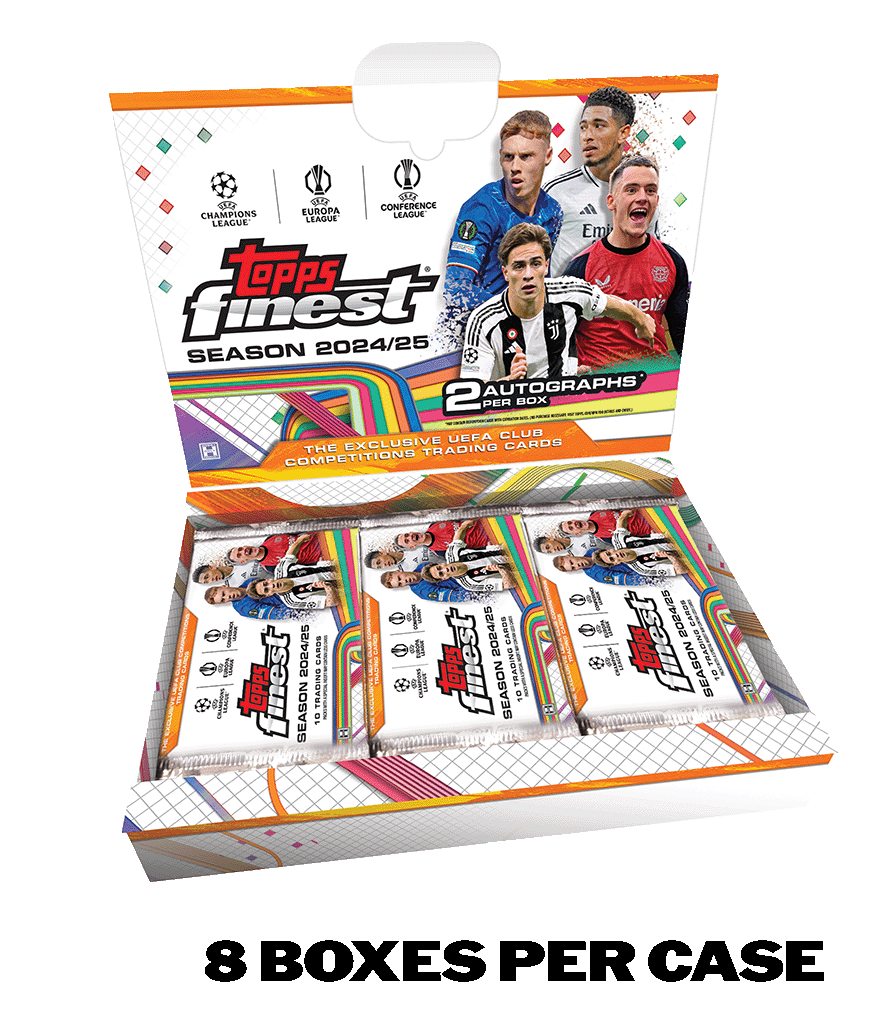 2024/25 Topps Finest UEFA Club Competitions - Hobby Box - Sealed Case