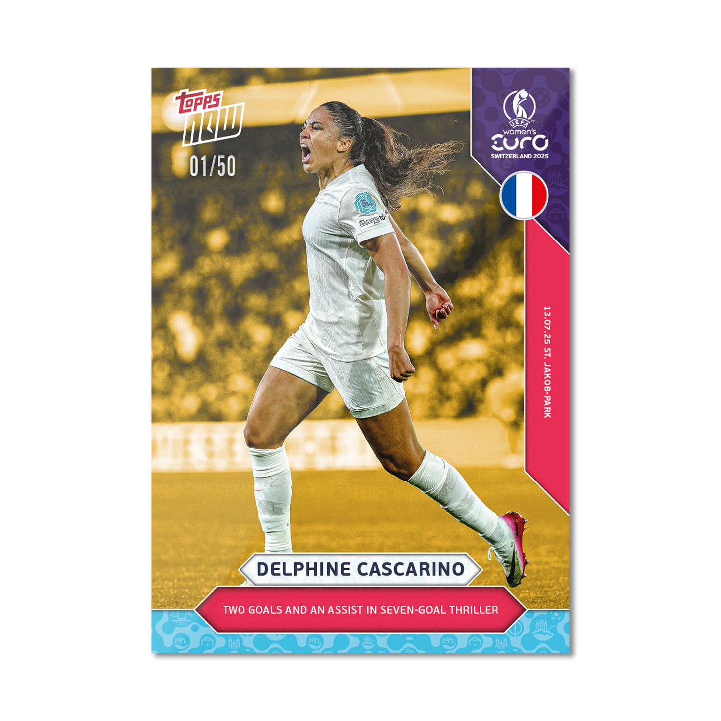 Delphine Cascarino - UEFA Women’s EURO 2025™ Topps NOW®  - Card 18 - PR: 122