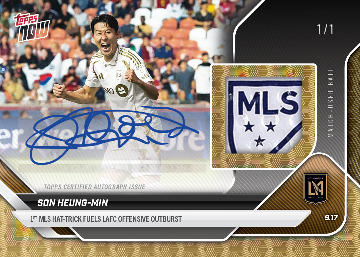 Son Heung-Min - 2025 MLS Topps NOW® - Card 95 - LOOK FOR RELICS & AUTO-RELICS - PR: 4692