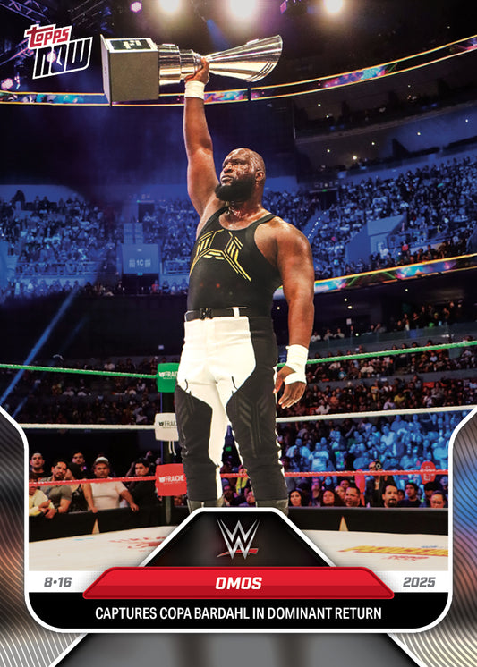 Omos - 2025 WWE Topps NOW® - Card 89 - PR: 376