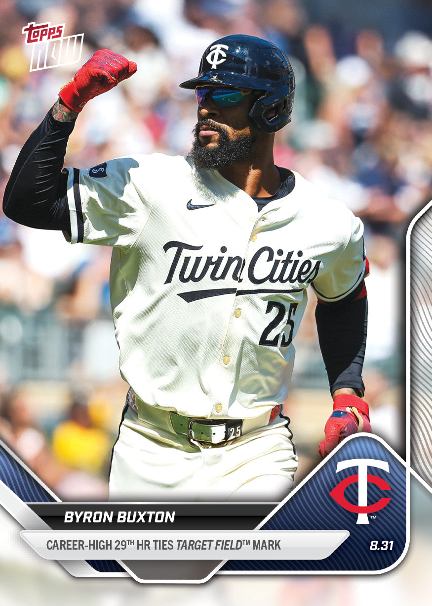 Byron Buxton - 2025 MLB Topps NOW® - Card 640 - PR: 362