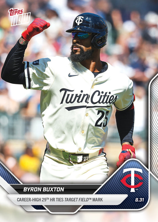 Byron Buxton - 2025 MLB Topps NOW® - Card 640 - PR: 362