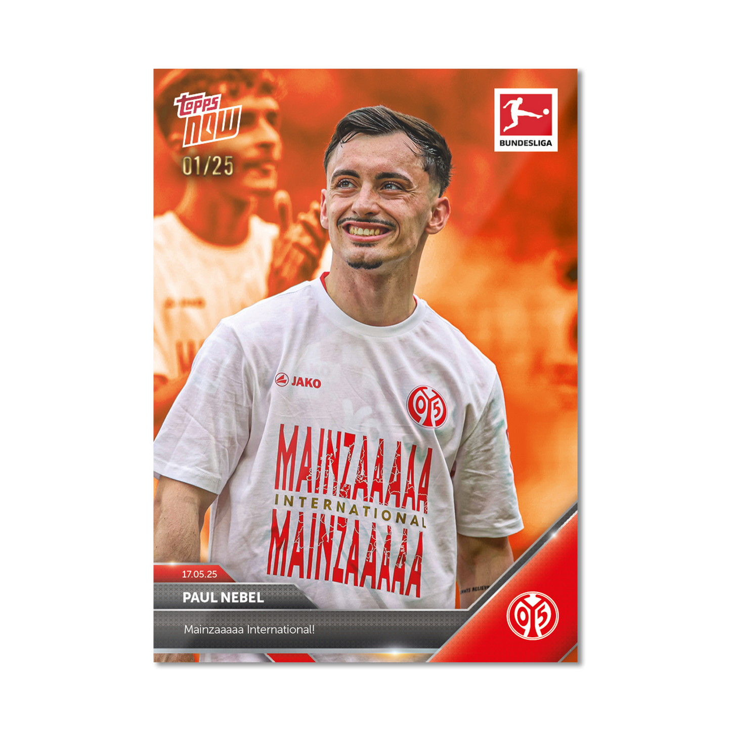 Paul Nebel - 2024-25 Bundesliga Topps NOW® - Card 191 - PR: 112