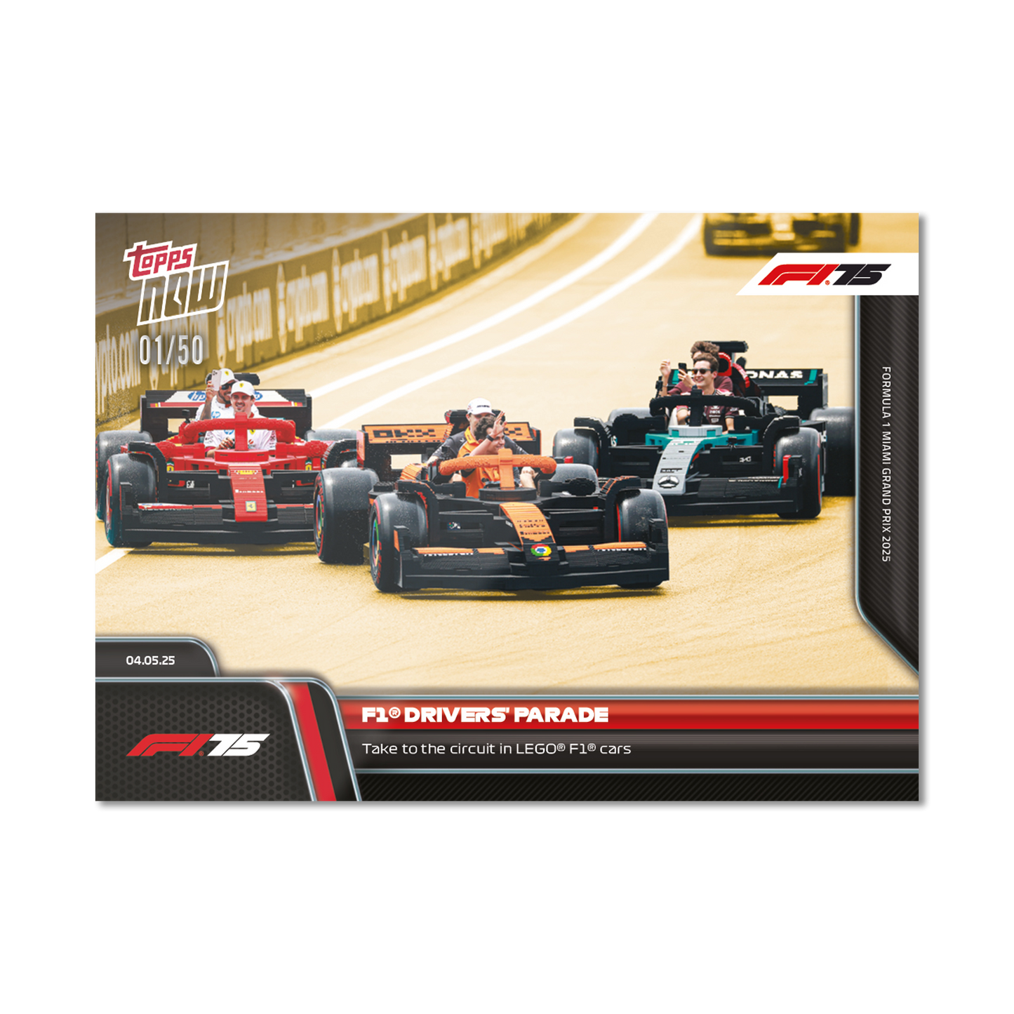F1® Drivers' Parade - 2025 Formula 1® Topps NOW® - Card 36 - PR: 2219